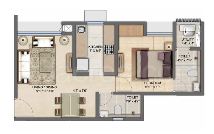 Floor Plan 2 BHK