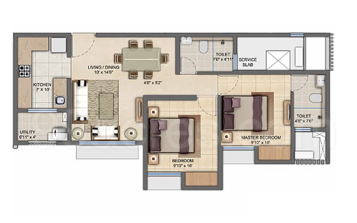 Floor Plan 3.5 BHK